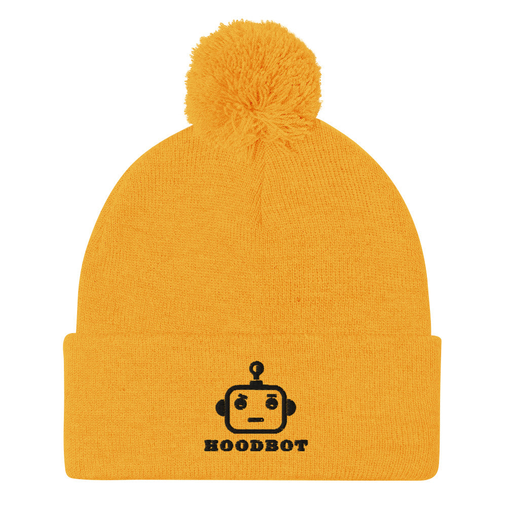 HOODBOT Pom Beanie (Yellow)